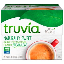 Image for Truvia All Natural Sweetener, 1 Gram Packet, Box of 80 from School Specialty
