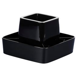 Image for Storex Modern Gloss, Spinning Organizer, Black, Case of 4 from School Specialty