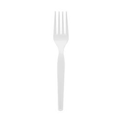 Image for Dixie Foods Durable Mediumweight Shatter Resistant Fork, Polystyrene, Plastic, White, Pack of 100 from School Specialty