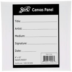 Image for Sax Genuine Canvas Panel, 9 x 12 Inches, White from School Specialty
