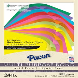 Image for Pacon Multi-Purpose Paper, 8-1/2 x 11 Inches, Rojo Red, Pack of 500 from School Specialty
