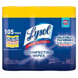 Image for Lysol Disinfecting Wipes 3 Pack, Lemon and Lime Blossom Scent from School Specialty