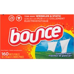Image for Bounce Fabric Softener Dryer Sheets, Outdoor Fresh Scent, 160 Sheets, Carton of 6 from School Specialty