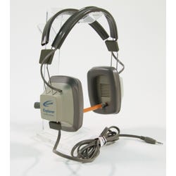 Califone EH-3SV Explorer Binaural Headphones, Light Grey/Beige Item Number 1543847