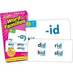 Image for Trend Enterprises Word Families Flash Cards, Set of 96 from School Specialty
