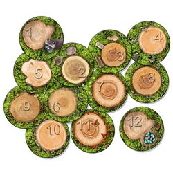 Image for Flagship Carpets Counting Seating Stumps Stow N Go Carpet Rounds, 16 Inches, Set of 12 from School Specialty