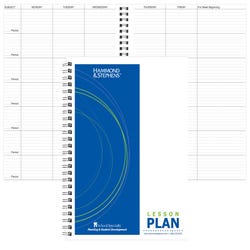 Image for Hammond & Stephens Objective Lesson Plan Book, 8-1/2 x 11 Inches, 7 Subjects, 40 Week, Green/ Blue from School Specialty