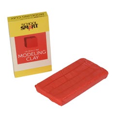 Image for School Smart Modeling Clay, Red, 1 Pound from School Specialty