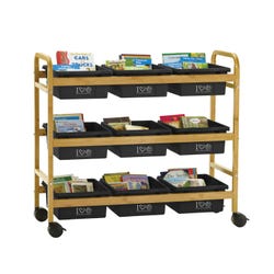 Image for Copernicus Bamboo Book Browser Cart, 41 x 16 x 37-1/2 Inches from School Specialty