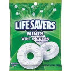 Image for Life Savers Mint Hard Candies, Wint O Green, 6.25 Ounce Bag from School Specialty