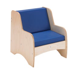 Image for Childcraft Family Living Room Chair, 17-3/4 x 20-1/8 x 20-1/4 Inches, Blue from School Specialty