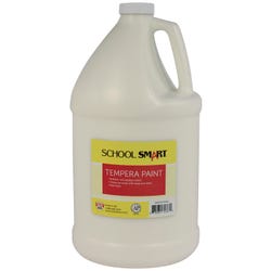 School Smart Tempera Paint, White, 1 Gallon Bottle Item Number 2002729