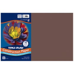 Image for Tru-Ray Sulphite Construction Paper, 12 x 18 Inches, Dark Brown, 50 Sheets from School Specialty