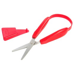 PETA Mini Easi-Grip Scissors, Stainless Steel Blade, Maroon/Red Item Number 1487815