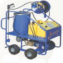 Image for Jenny Burner Oil Fired Hot Pressure Washer, 5 HP, 2000 psi, 4.5 gpm Flow, Stainless Steel from School Specialty