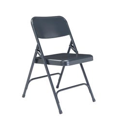 Image for National Public Seating 200 Premium Folding Chair, 18 ga Steel Frame, 18-1/4 x 20-1/4 x 29-1/2 Inches, Char Blue, Set of 4 from School Specialty