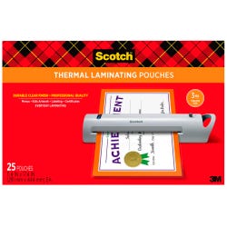Scotch Thermal Laminating Pouch, 11-1/2 x 17-1/2 Inches, 3 mil Thick, Pack of 25, Item Number 1465221