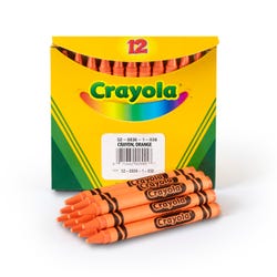 Image for Crayola Crayons Refill, Standard Size, Orange, Pack of 12 from School Specialty