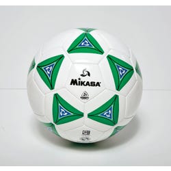 Image for Mikasa No 3 Deluxe Cushioned Soccer Ball, Green/White/Blue from School Specialty