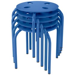 Image for Classroom Select Prima Stool, 12-Inch Seat Height, Blue, Set of 5 from School Specialty