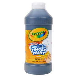 Image for Crayola Washable Finger Paint, Black, Pint from School Specialty