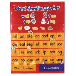 Image for Learning Resources Word Families and Rhyming Center Pocket Chart, 28 x 37-1/2 Inches from School Specialty