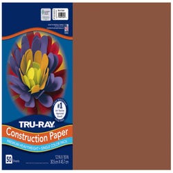 Image for Tru-Ray Sulphite Construction Paper, 12 x 18 Inches, Warm Brown, 50 Sheets from School Specialty