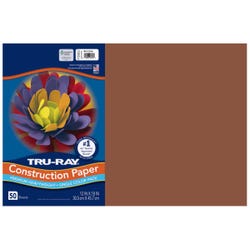 Image for Tru-Ray Sulphite Construction Paper, 12 x 18 Inches, Warm Brown, 50 Sheets from School Specialty