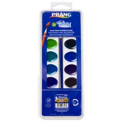 Image for Prang Semi-Moist Washable Watercolor Paints, Plastic Pan, 16 Assorted Colors from School Specialty