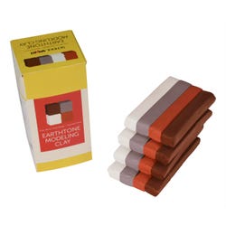 Image for School Smart Modeling Clay, Assorted Earth Tone Colors, 5 Pounds, Set of 4 from School Specialty