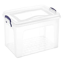 Image for Superio Brand Plastic Storage Container, 22 Quart, Clear from School Specialty