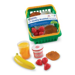 Image for Learning Resources Pretend & Play Healthy Breakfast Set, Basket and 16 Pieces from School Specialty