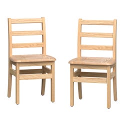Image for Foundations Little Scholars Ladderback Chairs, 14-Inch Seat, Set of 2 from School Specialty