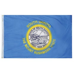 Image for Annin Nylon South Dakota Heavy Weight Outdoor State Flag, 4 X 6 ft from School Specialty