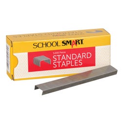 Image for School Smart Standard Staples, 1/4 Inch, Box of 5000 from School Specialty
