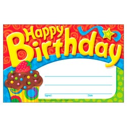 Image for Trend Enterprises Happy Birthday Certificates, Bake Shop, Pack of 30 from School Specialty