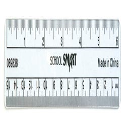 Image for School Smart Flexible Plastic Ruler, Inches and Metric, 6 Inch Size, Clear from School Specialty