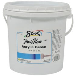 Image for Sax Acrylic Gesso Primer Paint, 1 Gallon, Black from School Specialty