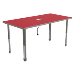 Image for Classroom Select Activity Table with Power, Adjustable Height, Rectangle, 30 x 60 Inches from School Specialty