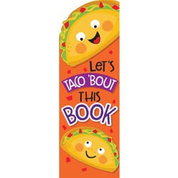 Image for Eureka Bookmarks, Taco Scented, 2 x 6 Inches, Pack of 24 from School Specialty