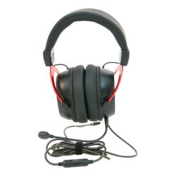 Image for Califone GS3000 Over-Ear Headphones with Removable Gooseneck Microphone, Red from School Specialty