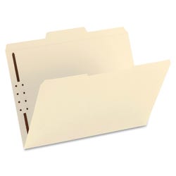 Image for Smead Fastener Folders, Letter Size, 1/3 Assorted Cut, 1 K-Style Fastener, Manila, Pack of 50 from School Specialty