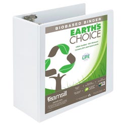 Image for Samsill Earth's Choice Eco-Friendly View Binder, 5 Inch D-Ring, White from School Specialty