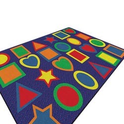 Image for Flagship Carpets All Kinds of Shapes Carpet, Small, 6 x 8.25 Feet from School Specialty