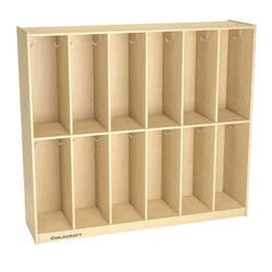 Image for Childcraft Coat Locker, 12 Sections, 53-3/4 x 14-1/4 x 48 Inches from School Specialty