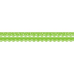 Image for Barker Creek Happy Double-Sided Trimmer, 2-1/4 x 36 Inches, Lime, Pack of 13 from School Specialty