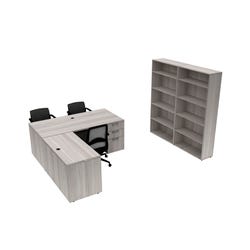 Image for AIS Calibrate Series Typical 44 Admin Desk, 7 x 6 Feet from School Specialty