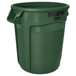Image for Rubbermaid Commercial BRUTE Garbage Can, Round, Plastic, 32 Gallon, Dark Green from School Specialty