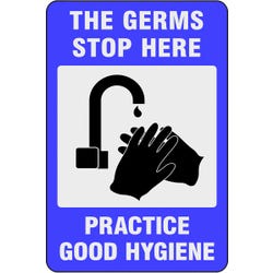 Image for Justrite Mfg Co LLC Germs Stop Here Mat, 4 x 6 Feet from School Specialty