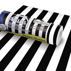 Image for Fadeless Designs Paper Roll, Black Stripe, 48 Inches x 50 Feet from School Specialty